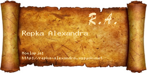 Repka Alexandra névjegykártya